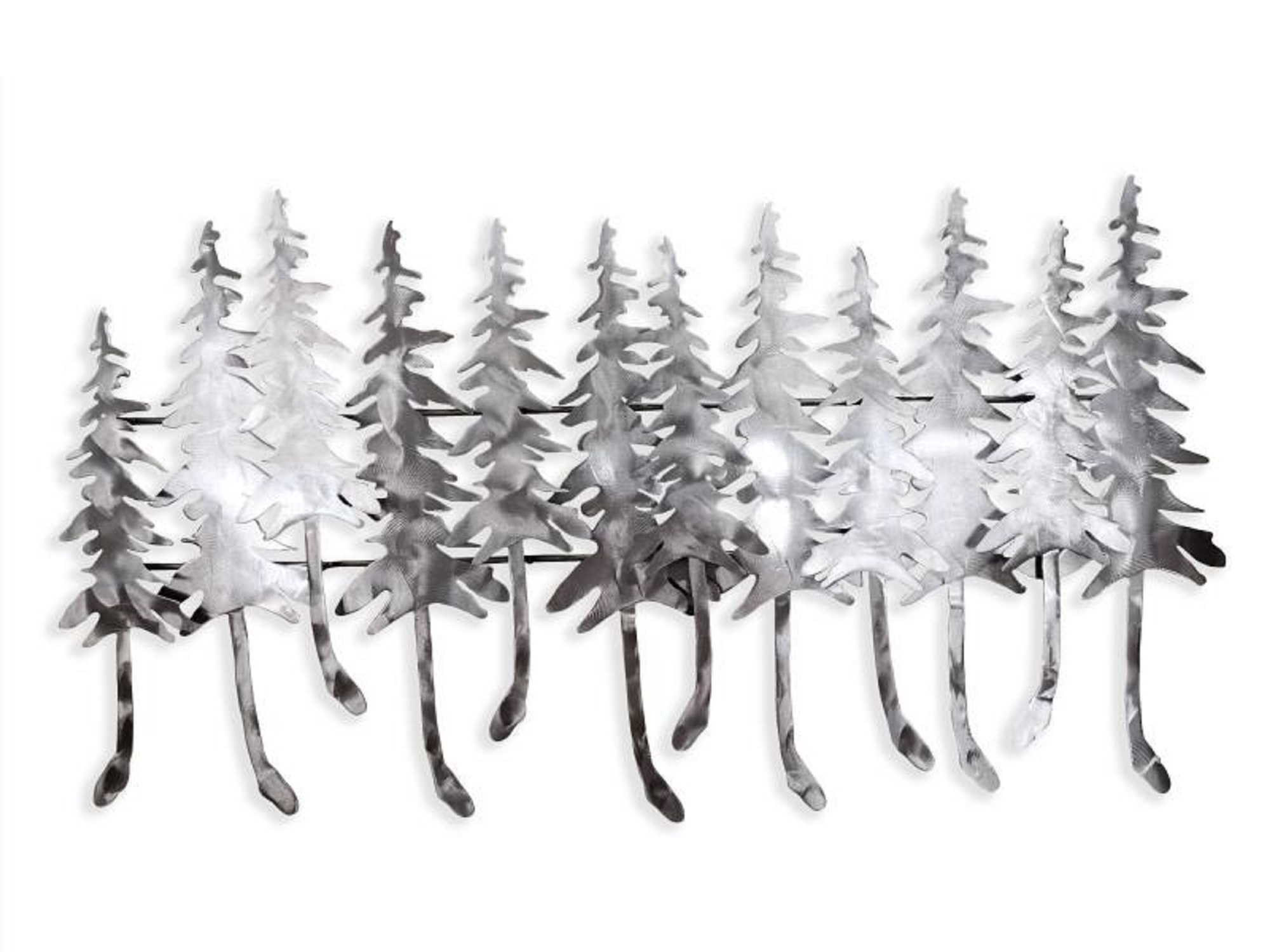 Winter Forest Wall Mountable Original Artwork  Silver