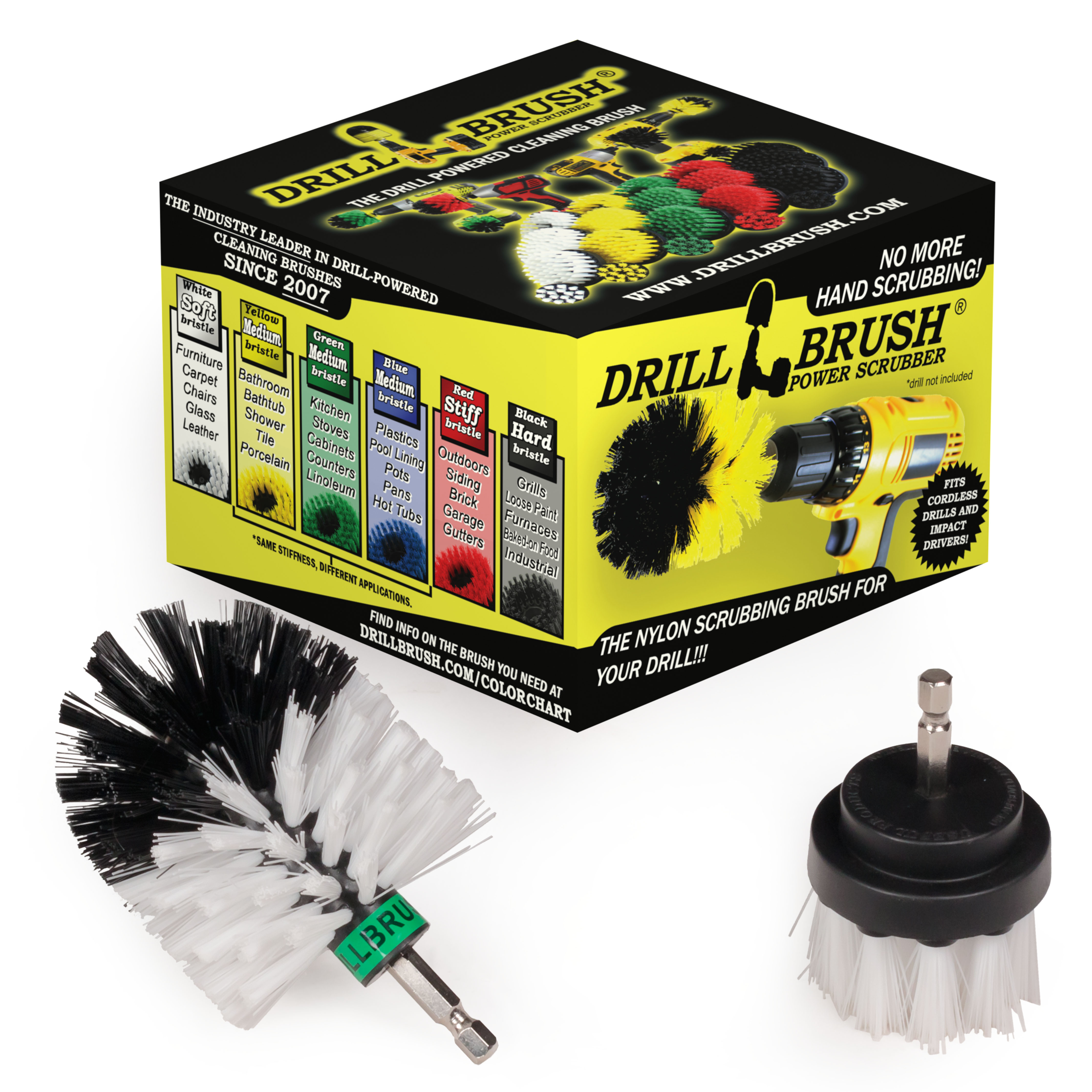 Drillbrush Truck Cleaning Drill Powered Scrubber Kit