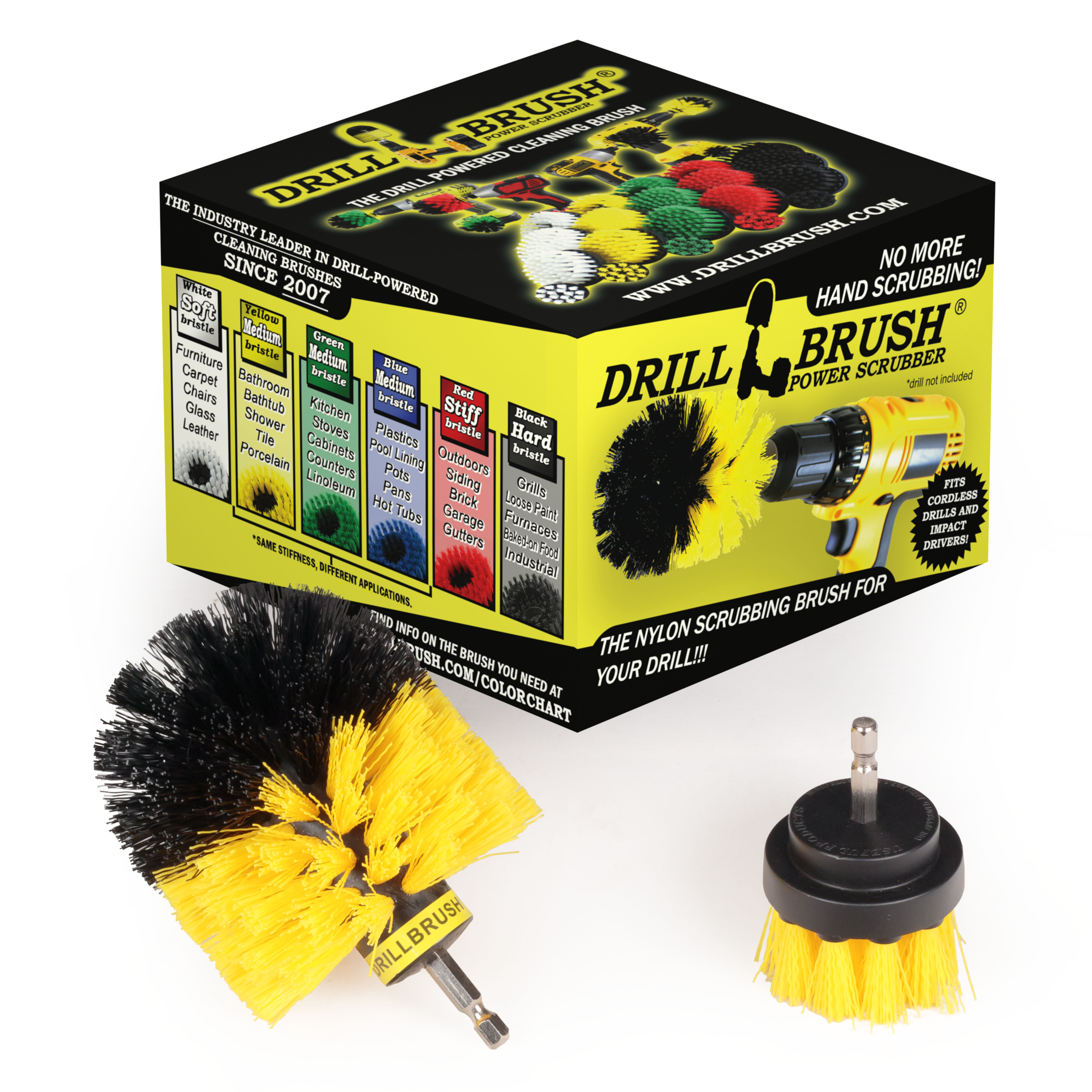 Drillbrush for Cleaning Tile / Grout / Shower / Bathtub