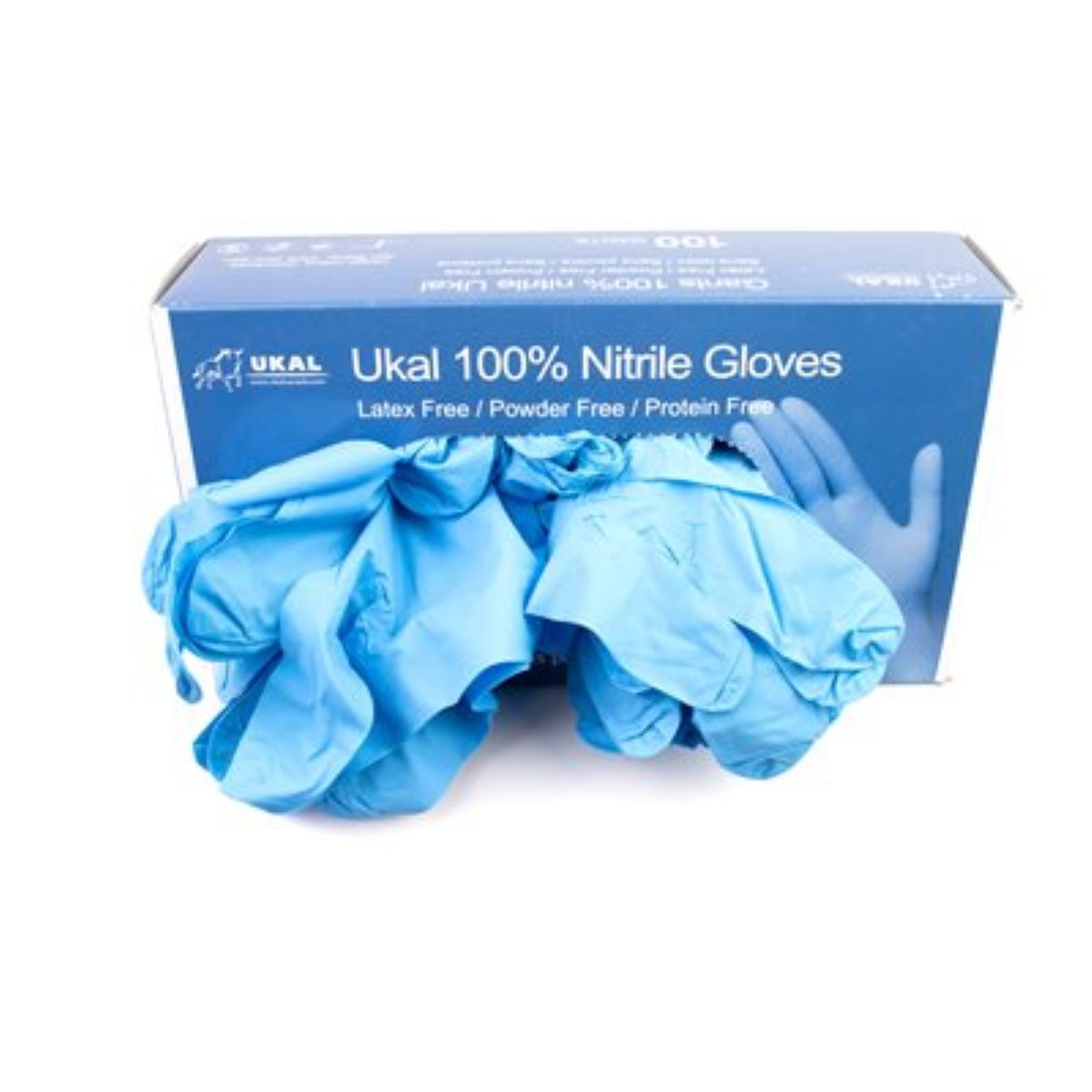 Ukal 100% Nitrile Gloves XX-large 4 mil - Box of 100