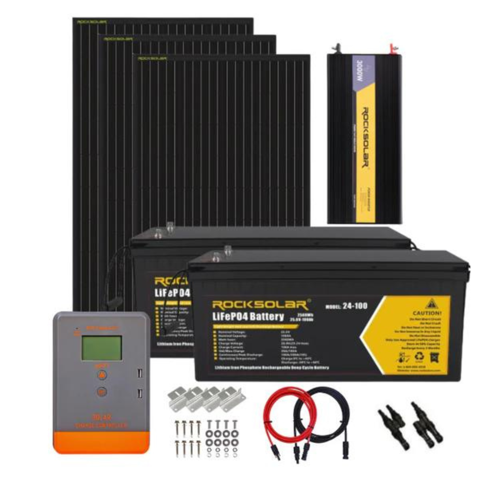 ROCKSOLAR 3000W 24V Off-Grid Solar System