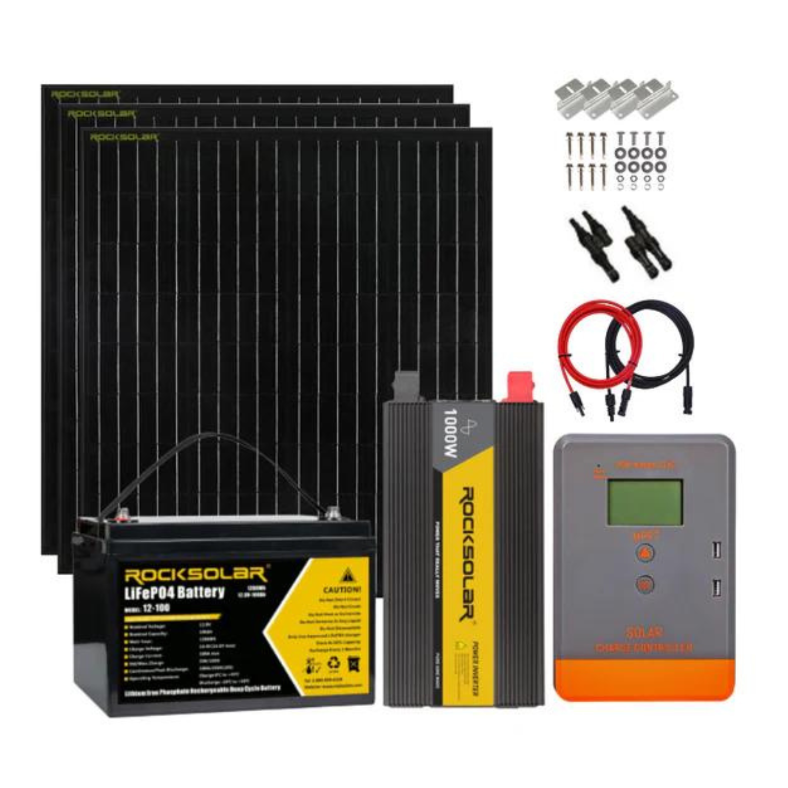 ROCKSOLAR 1000W 12V Off-Grid Solar System