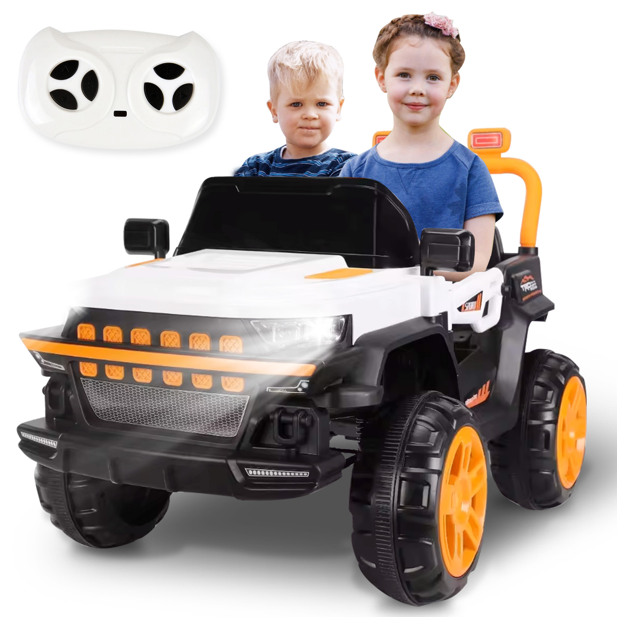 Kids Ride-On Truck 2 Seats, Speed 5-8km/h, Usage Upto 50 min