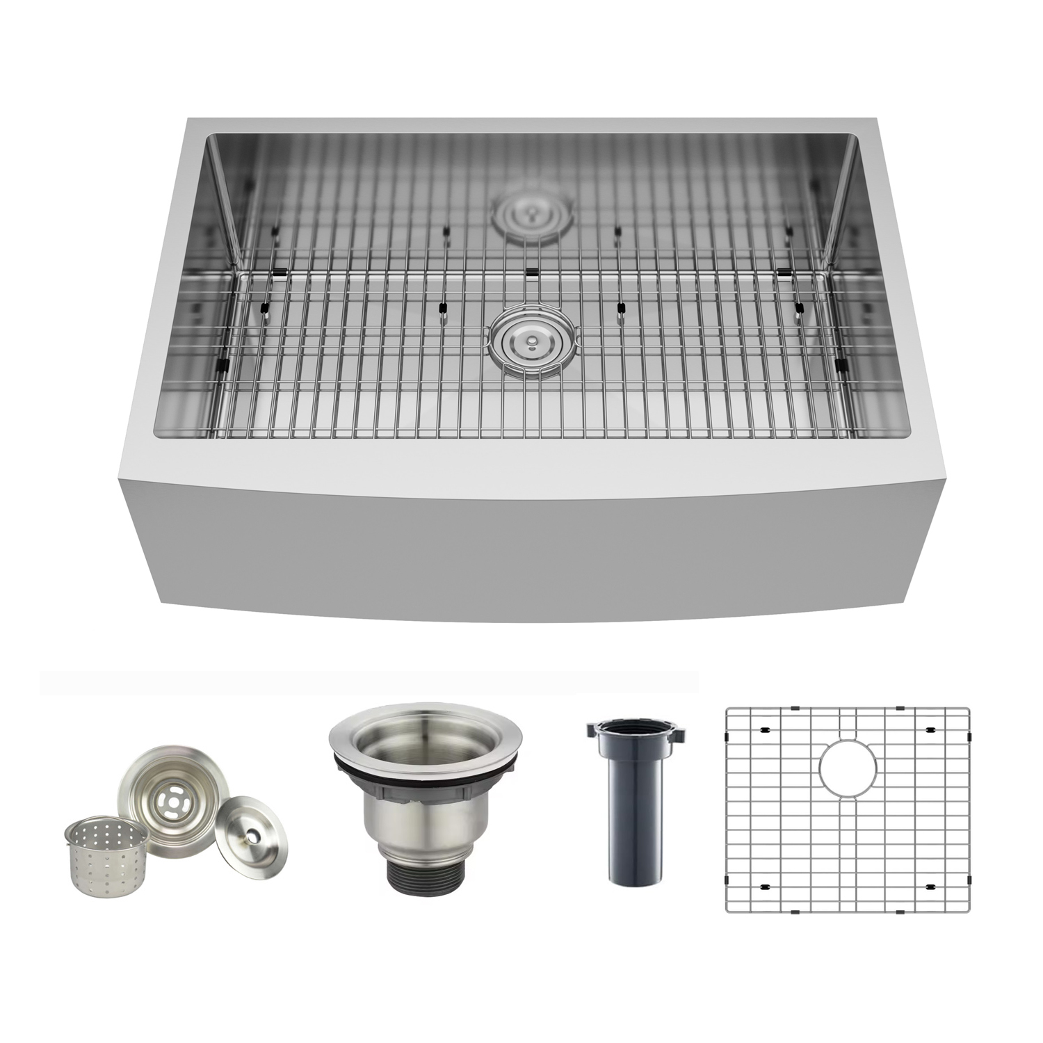 KSA124 36" Stainless Steel Single Bowl Apron Kitchen Sink