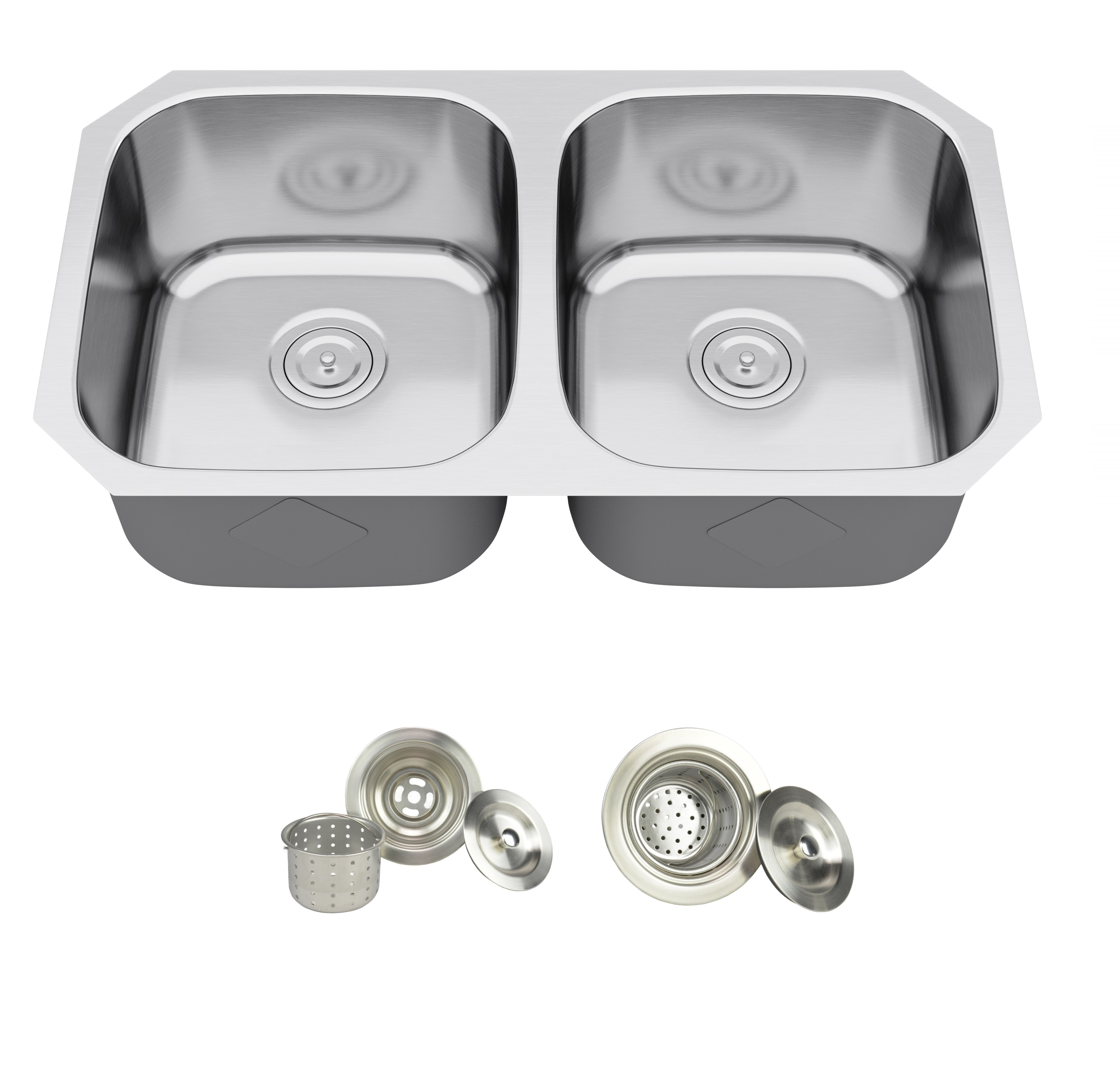 KSS802 32 1/4" Stainless Steel Undermount Kitchen Sink