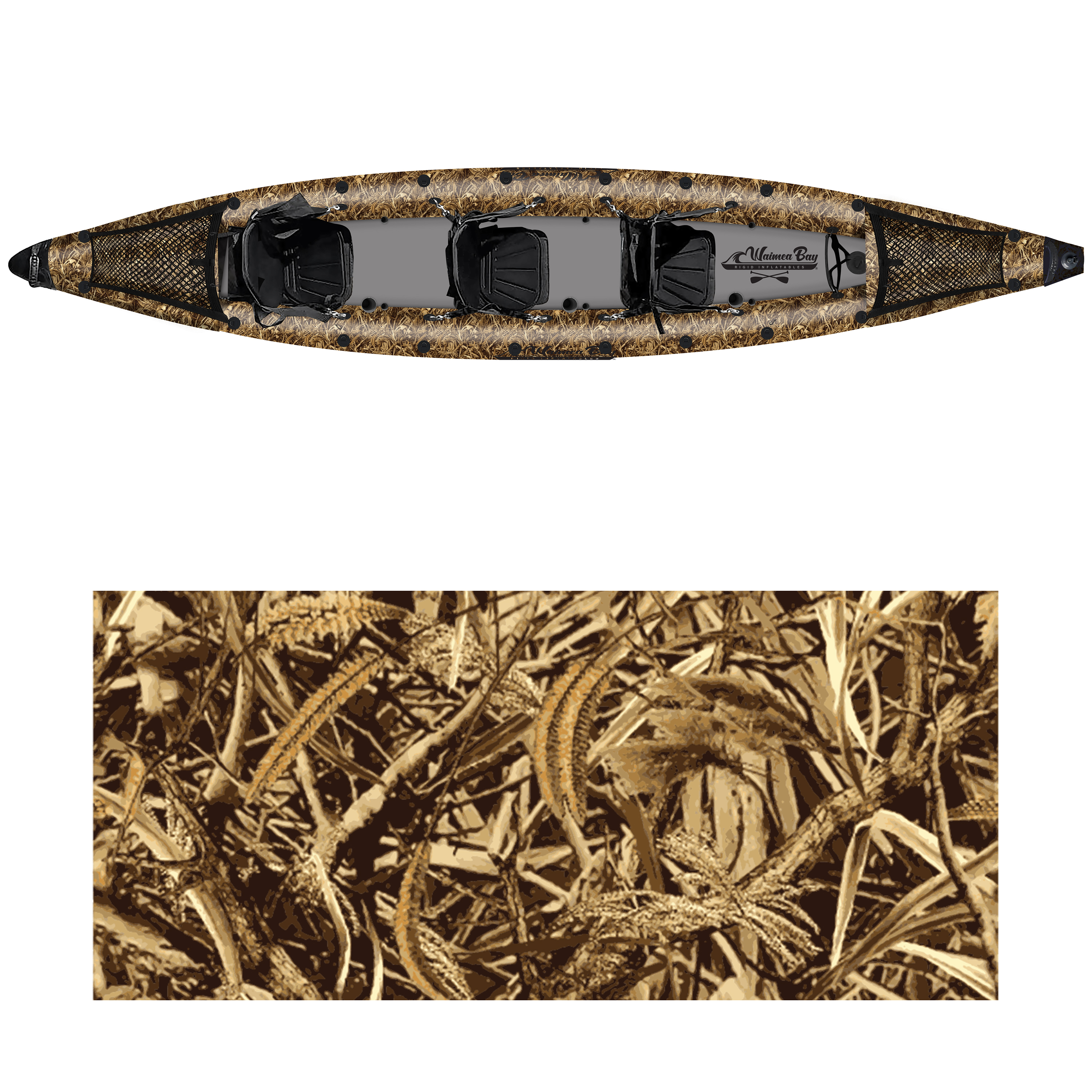 Grass Camo Inflatable Kayak