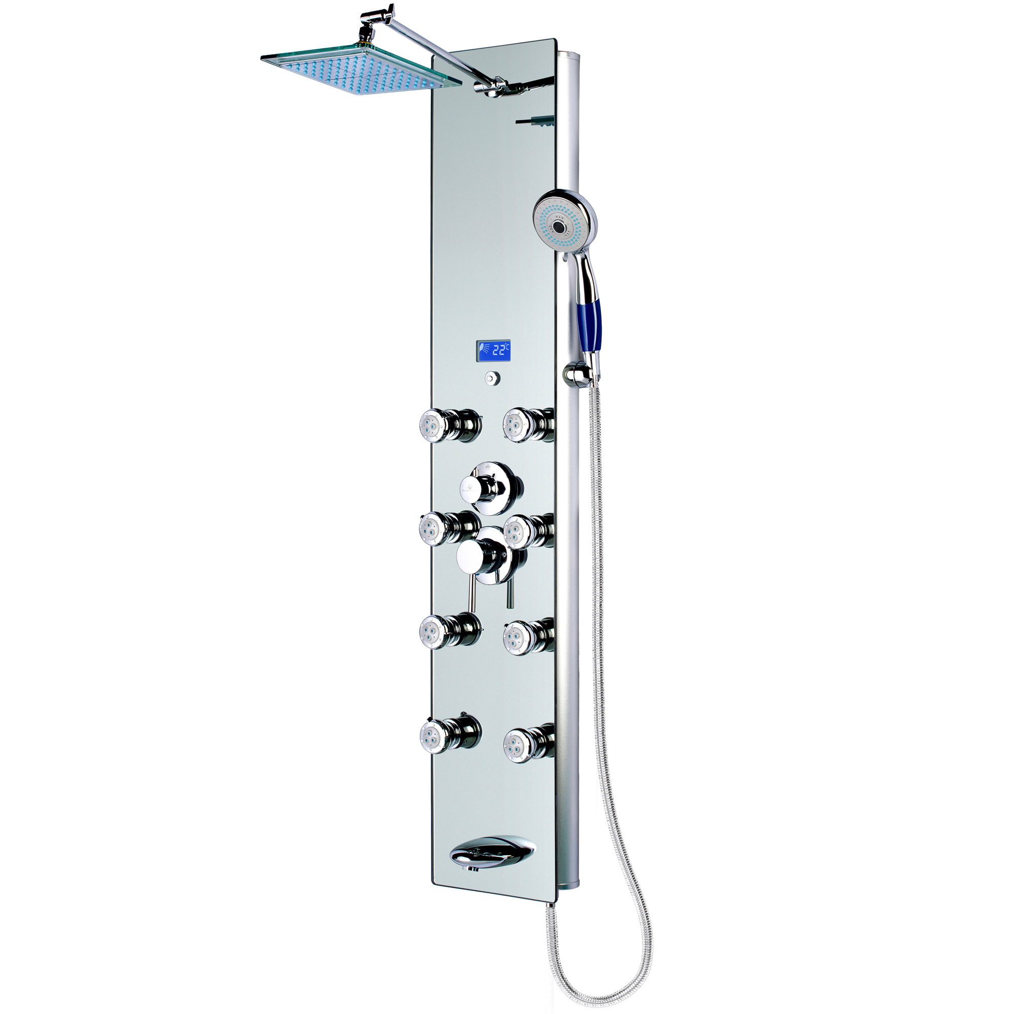 52″ SPA392M Shower Panel with Rainfall showerhead 8 Jets