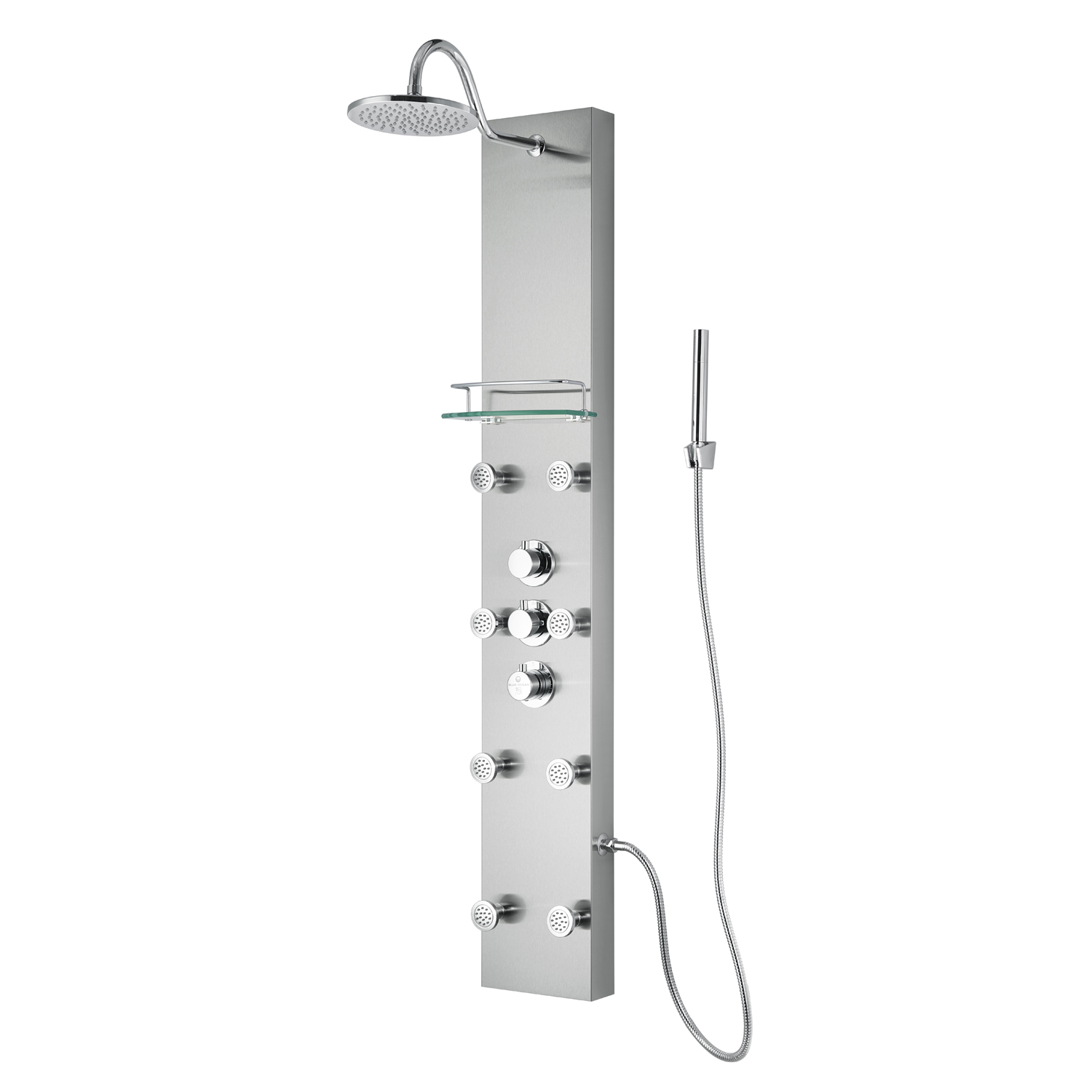 57" SPS8801 Thermostatic Shower Panel & 8 Nozzles