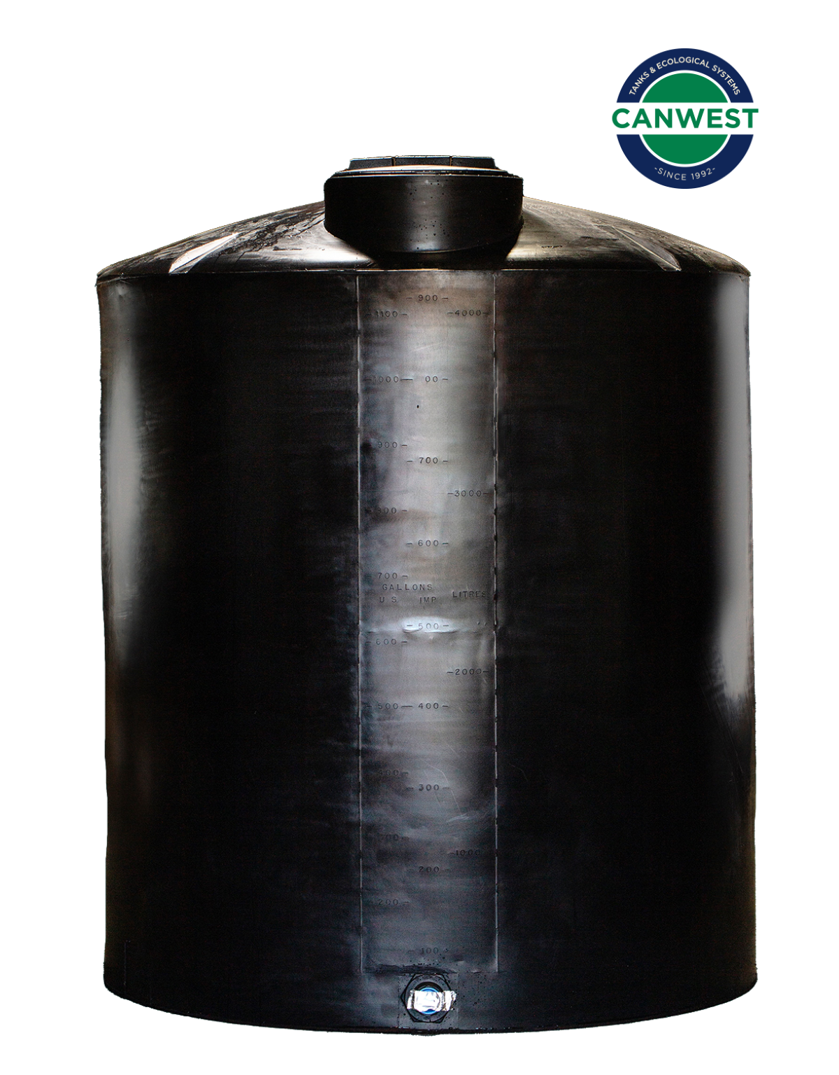 CWT Vertical Polyethylene Tank 1500 Imp Gal