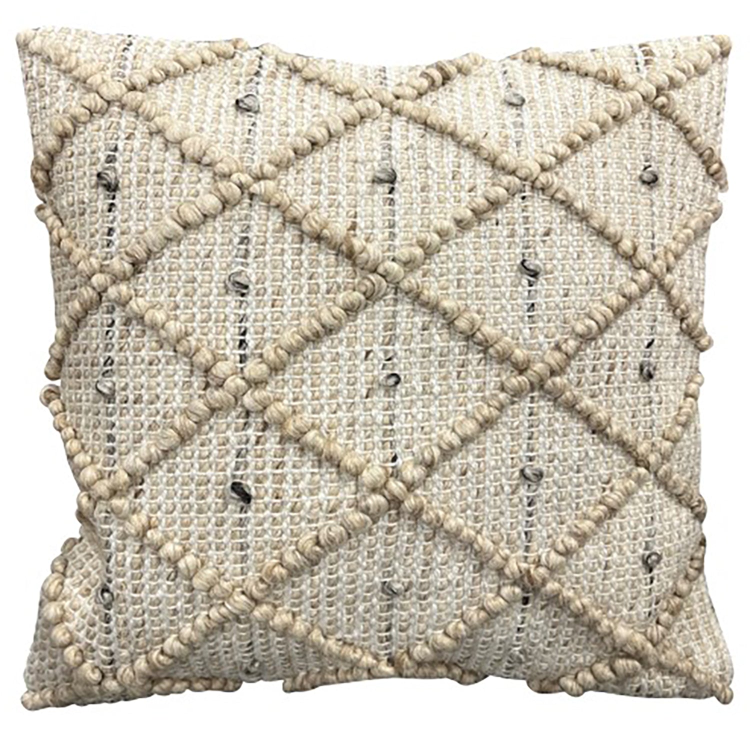 Charm Cushion with Diamond Design, Indoor/Outdoor, 18" x 18"