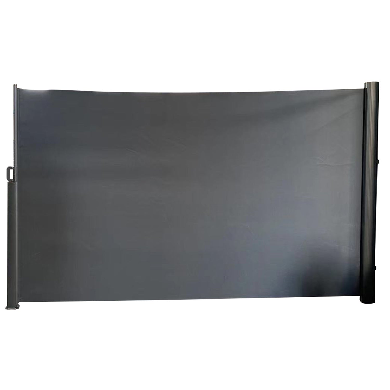 Outdoor Retractable Side Awning, 55" x 118", Aluminum Frame