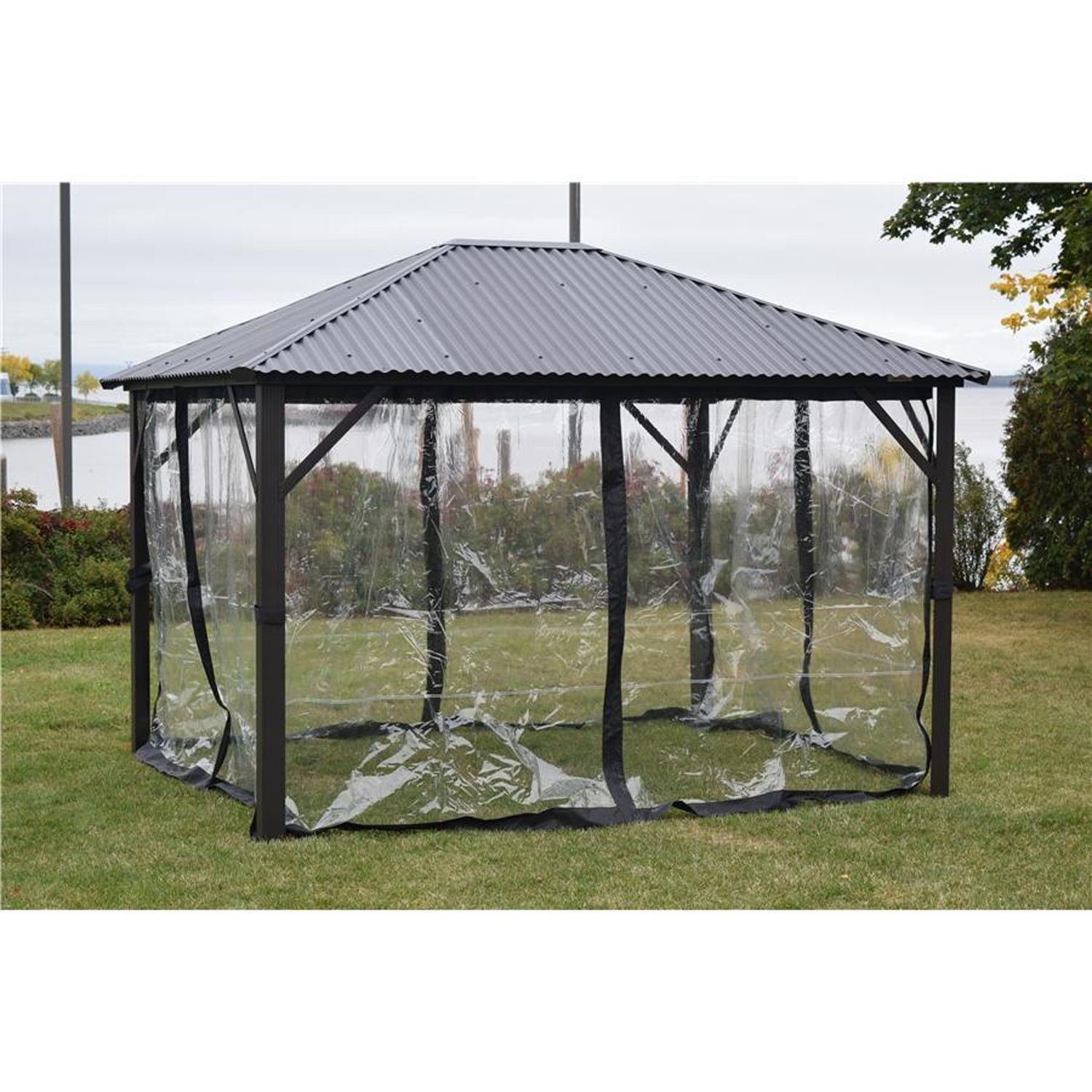 Clear Curtain/ Mica for Gazebo 10' x 14', Transparent