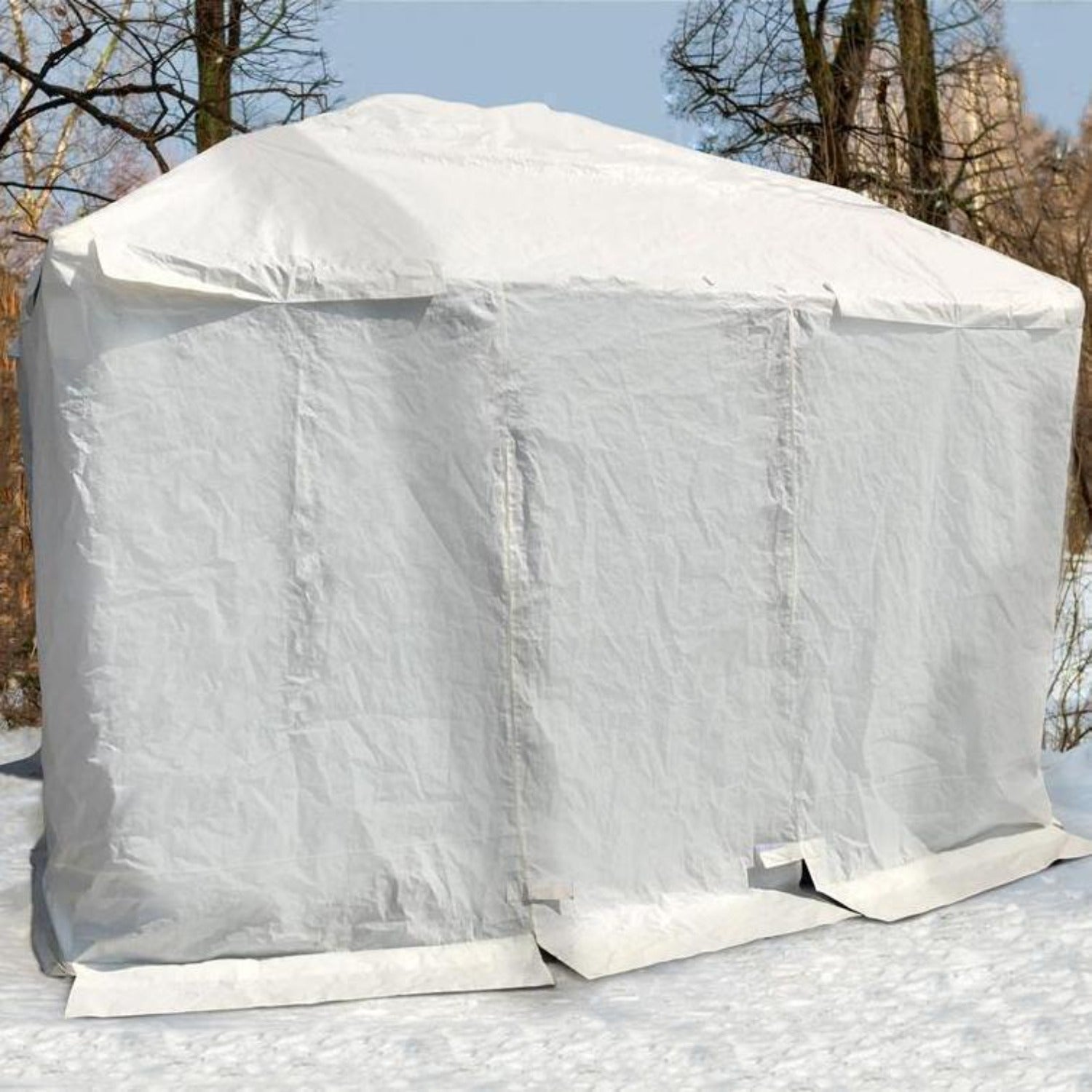 Winter Shelter for Gazebo 10' x 10' White