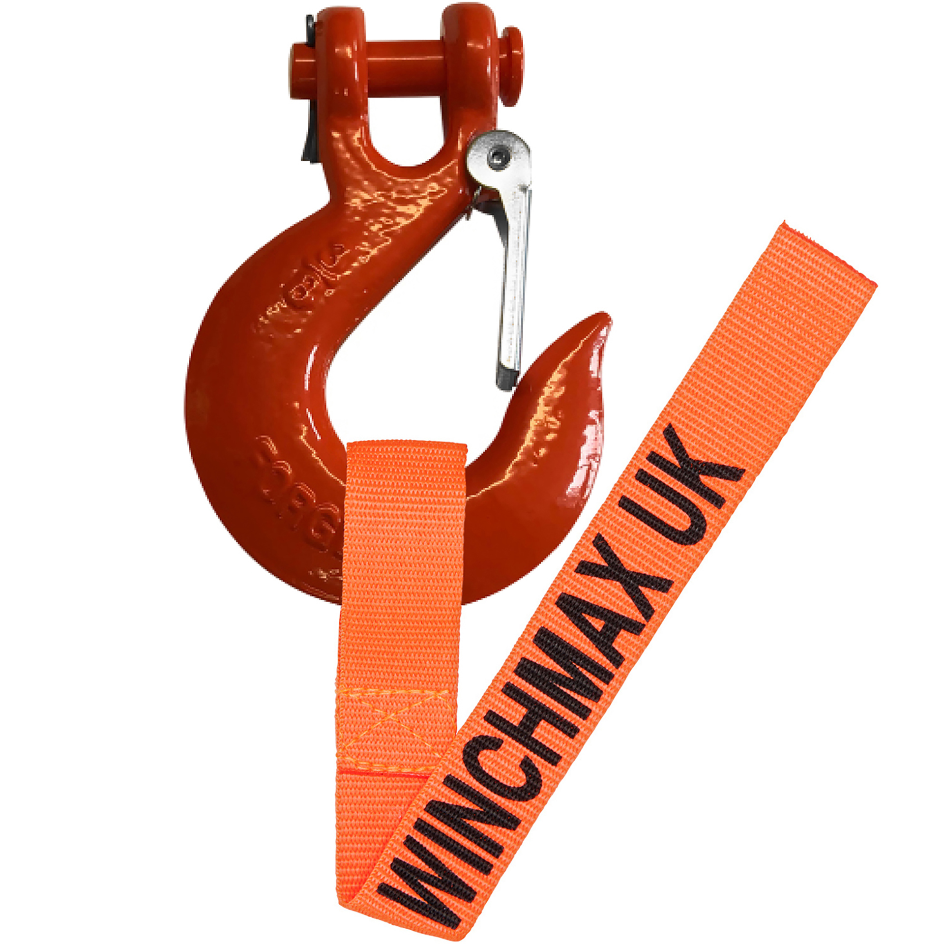 Winch Hook 3/8 Inch. Orange. For Winches up to 14,000lb