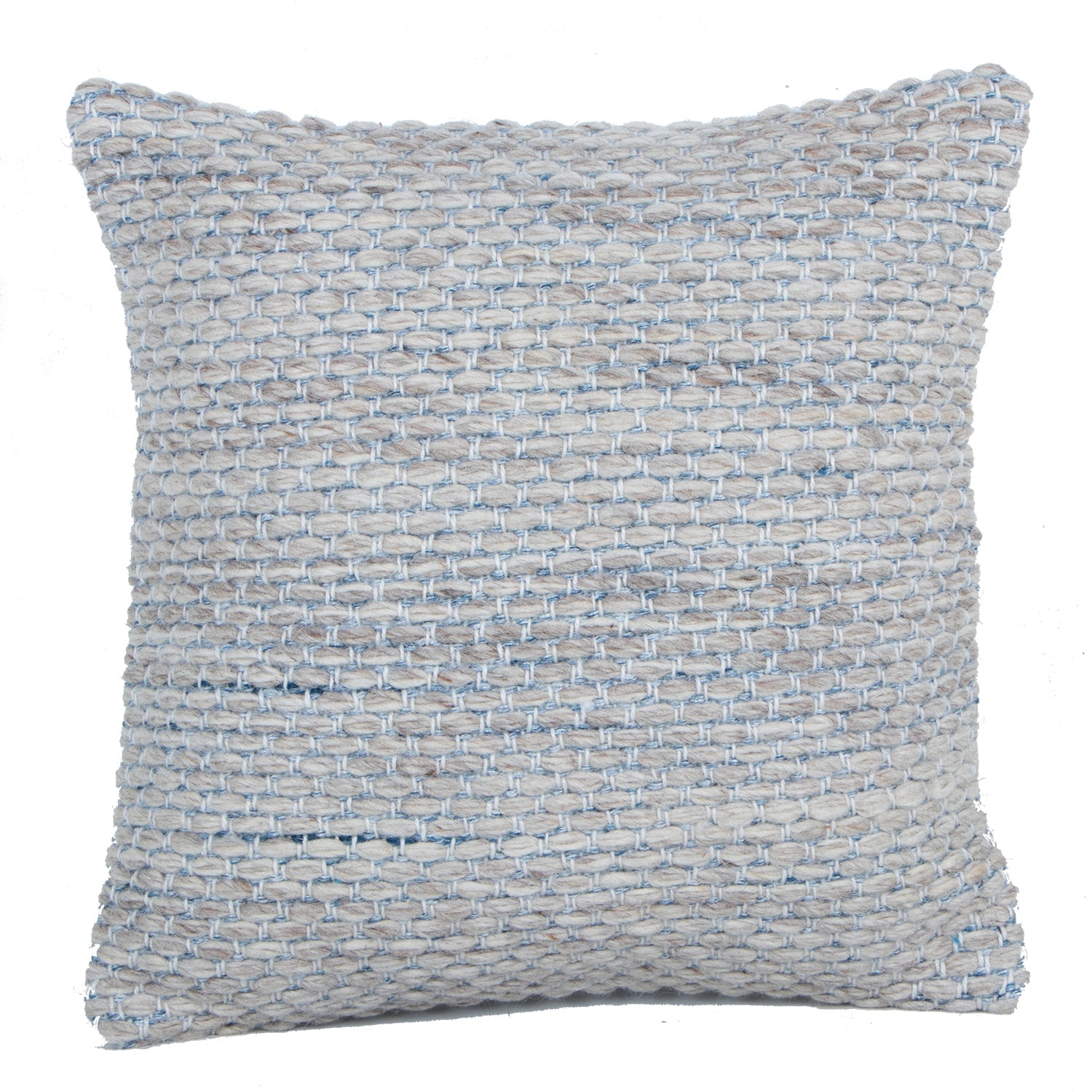 Ocean Textured Cushion, Indoor/Outdoor, Light Blue