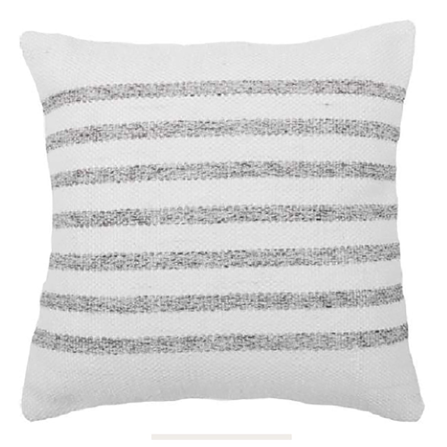 Element Striped Cushion, Indoor/Outdoor, Light Gray