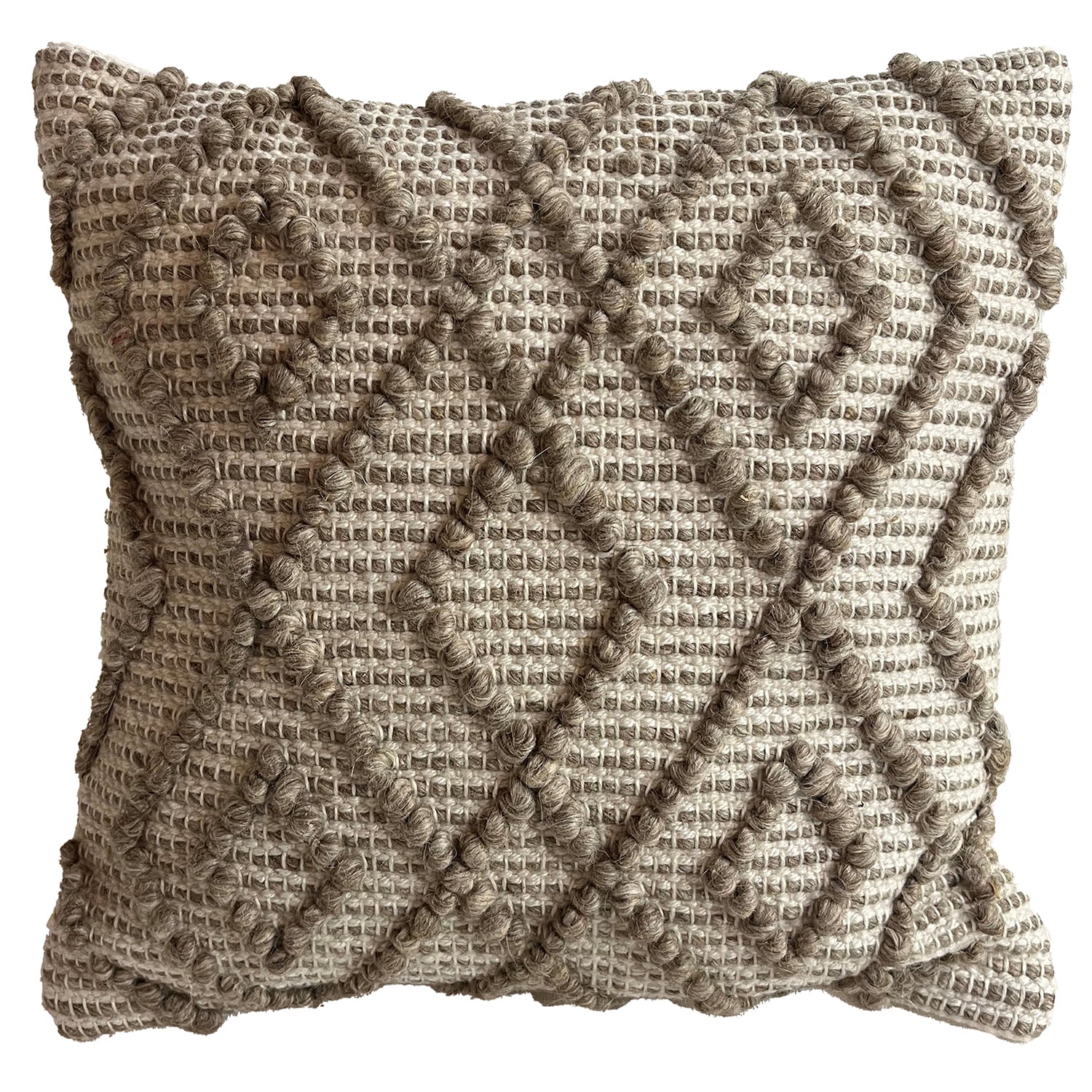 Terra Textured Cushion, Indoor/Outdoor, 18" x 18", Brown