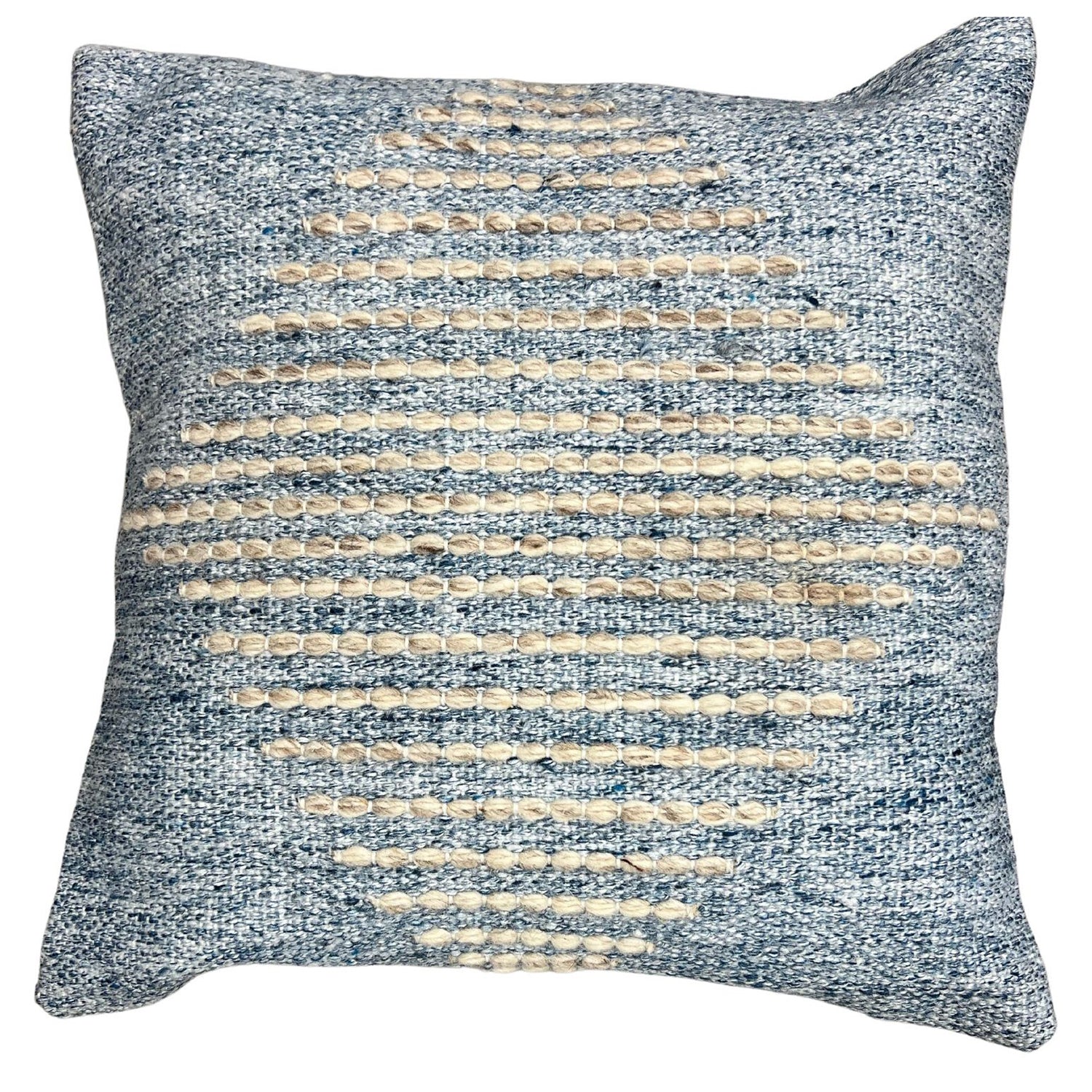 Ocean Textured Cushion, Indoor/Outdoor, 18" x 18", Blue