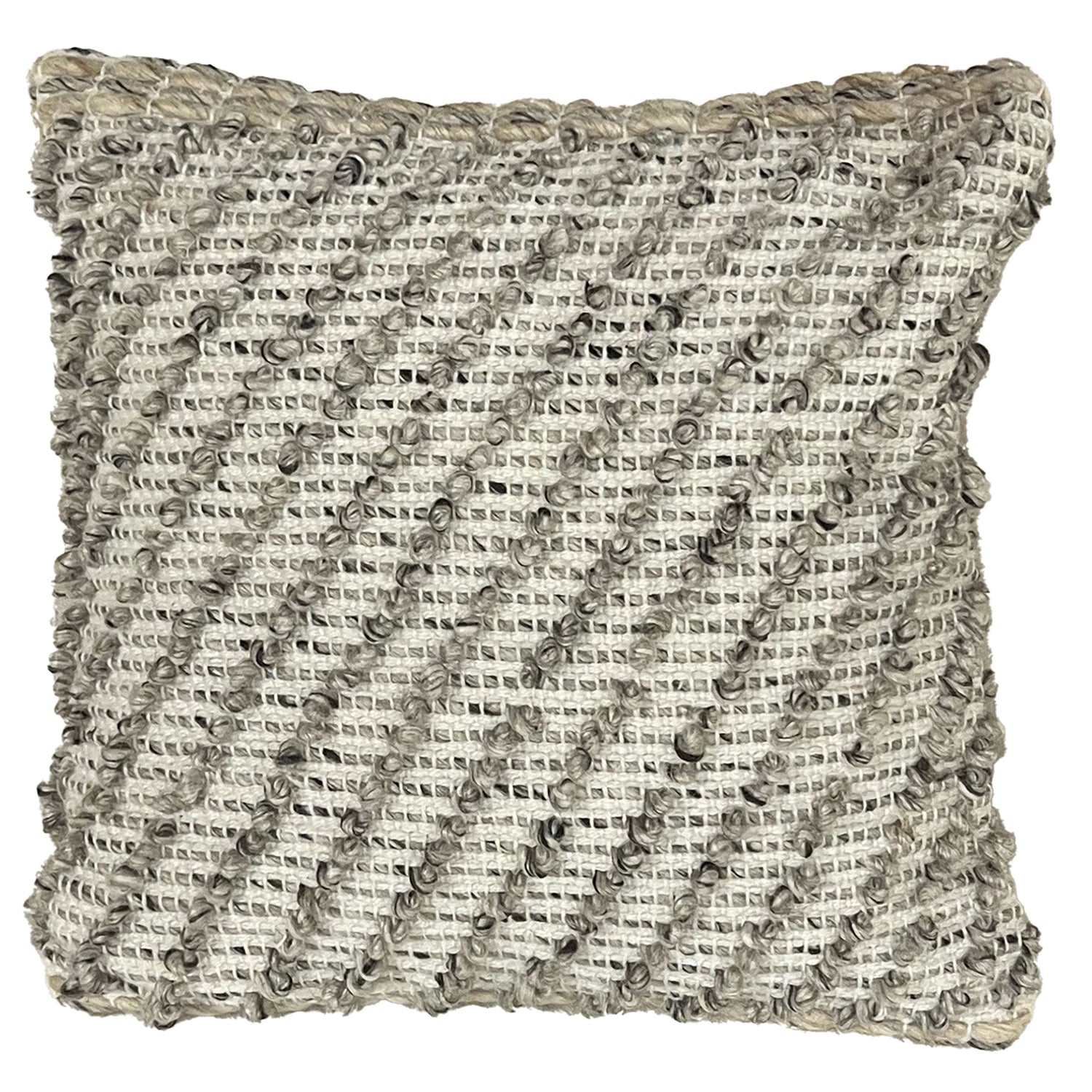 Terra Textured Cushion, Indoor/Outdoor, 18" x 18", Taupe