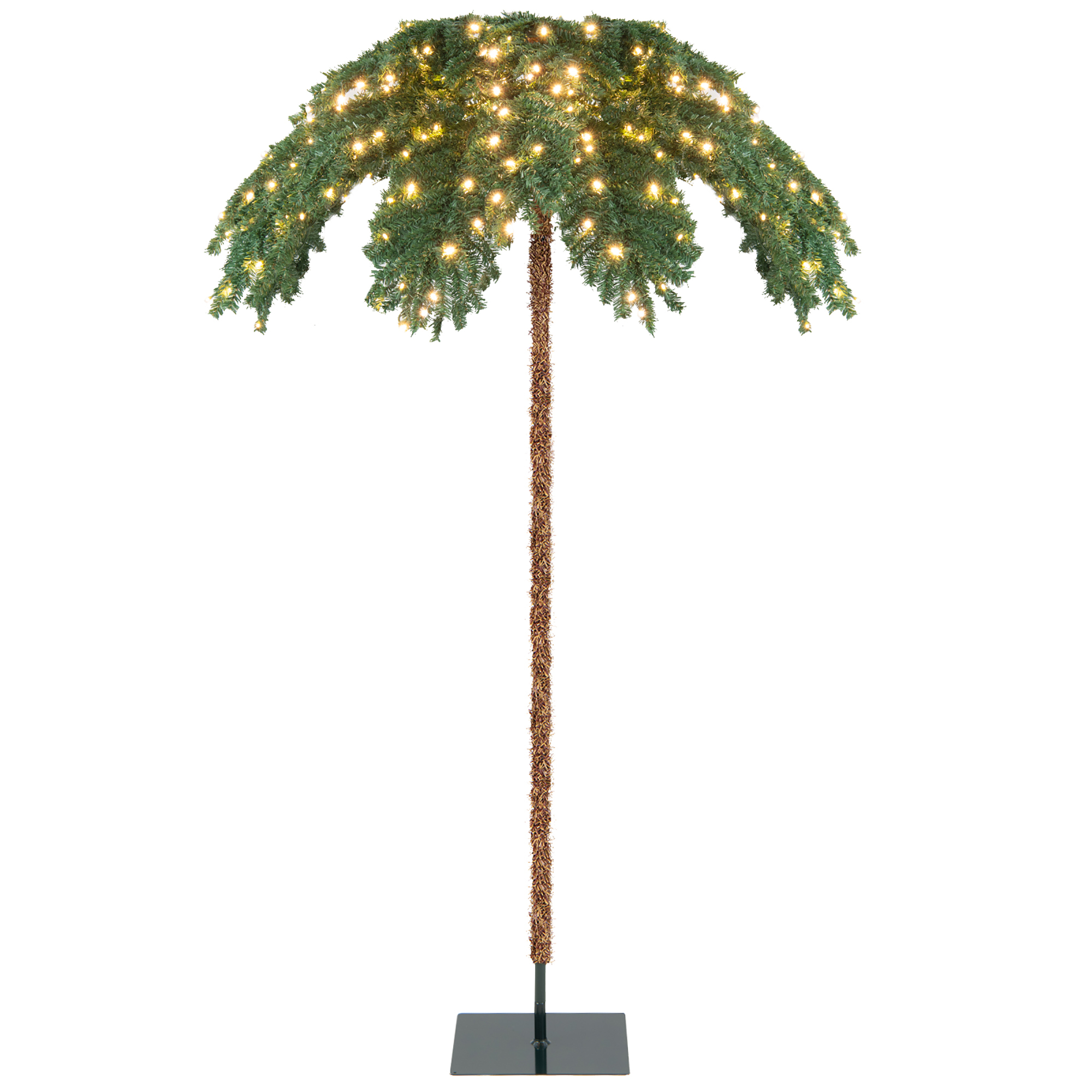 Costway 6 FT Pre-Lit Xmas Palm Artificial Tree