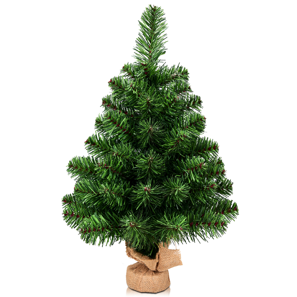 Costway 2Ft Holiday Season Christmas tree Decor PVC Small