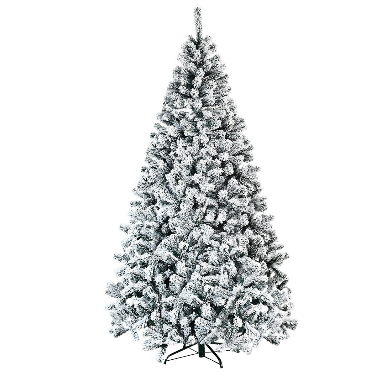 Costway 7.5ft Premium Snow Flocked Hinged  Christmas tree