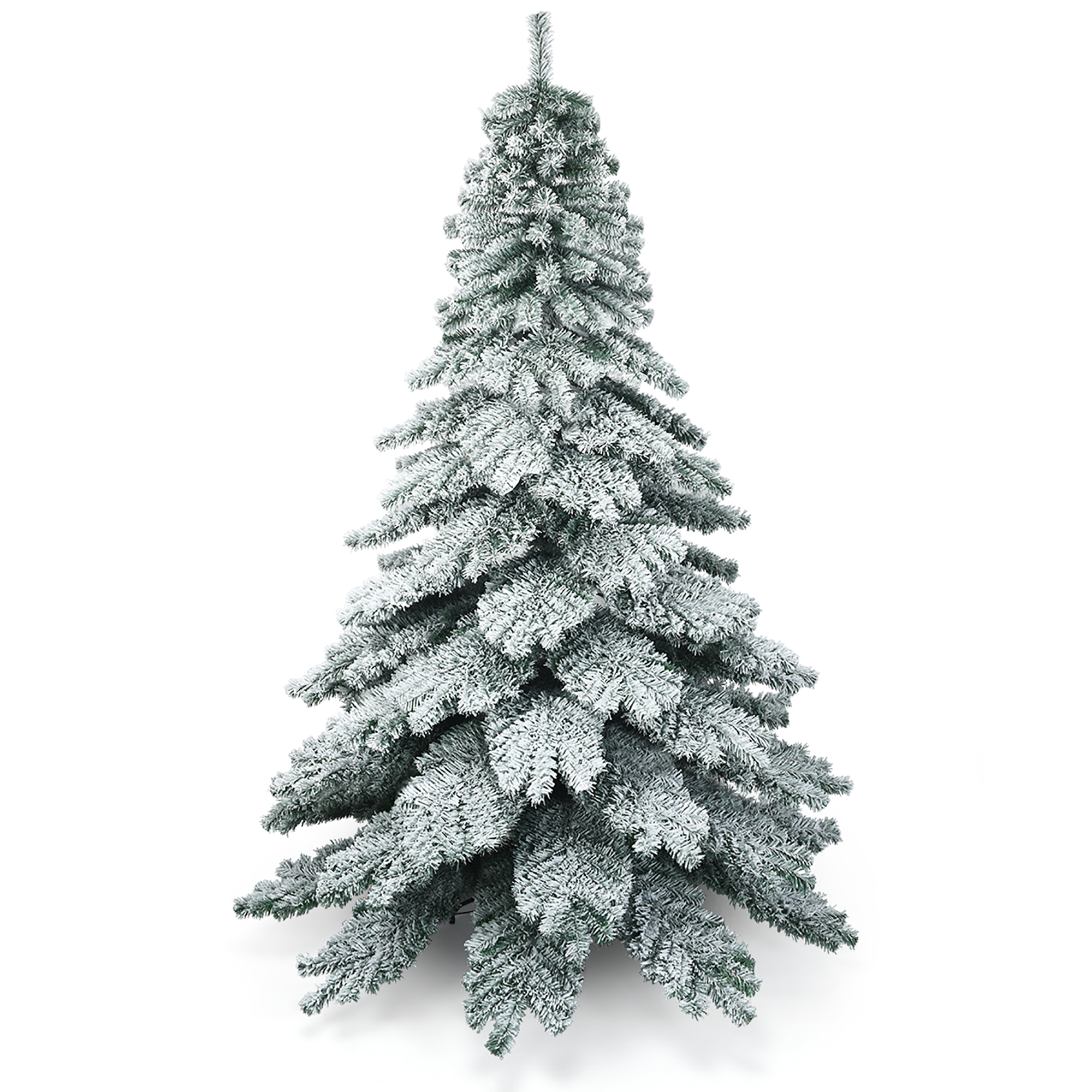 Costway 7.5 ft Snow Flocked Artificial Xmas Tree