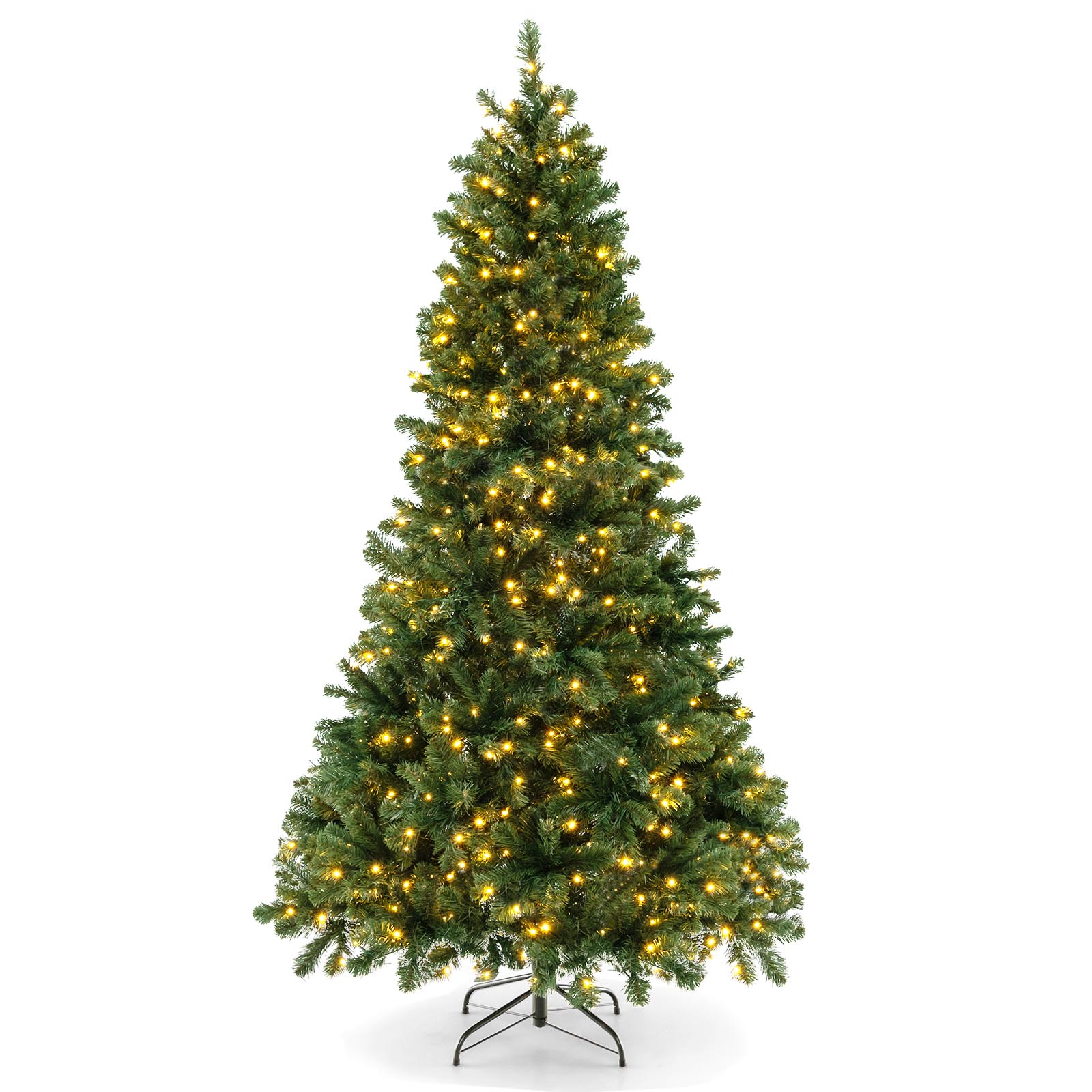 Costway 7 FT Artificial Xmas Tree with 1188 PVC Branch Tips