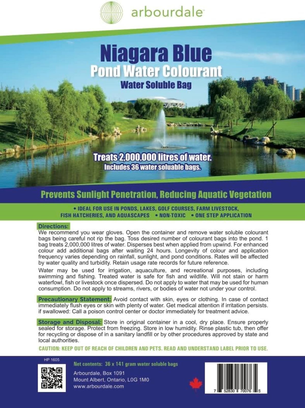 Niagara Blue Pond Dye - 36 Pack