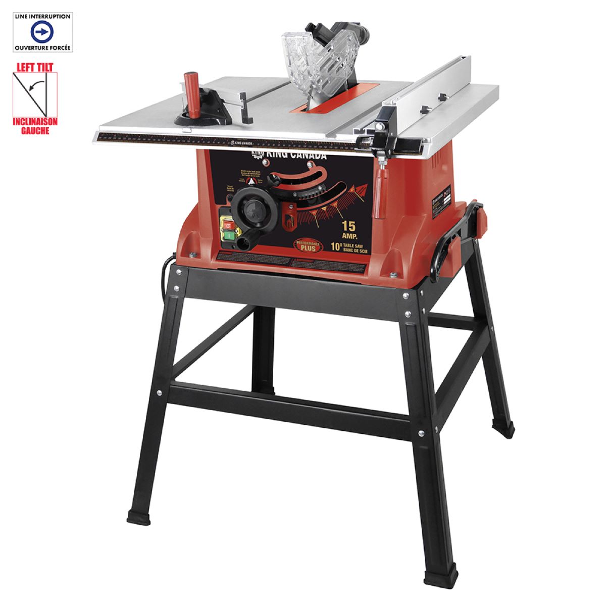 10” Table saw with riving knife