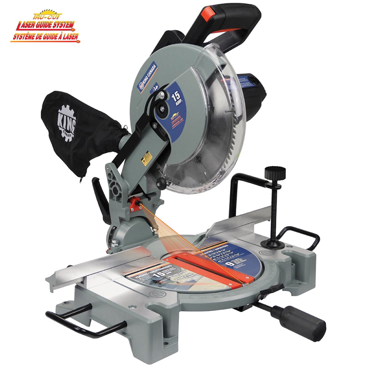 10’’ Compound miter saw with laser