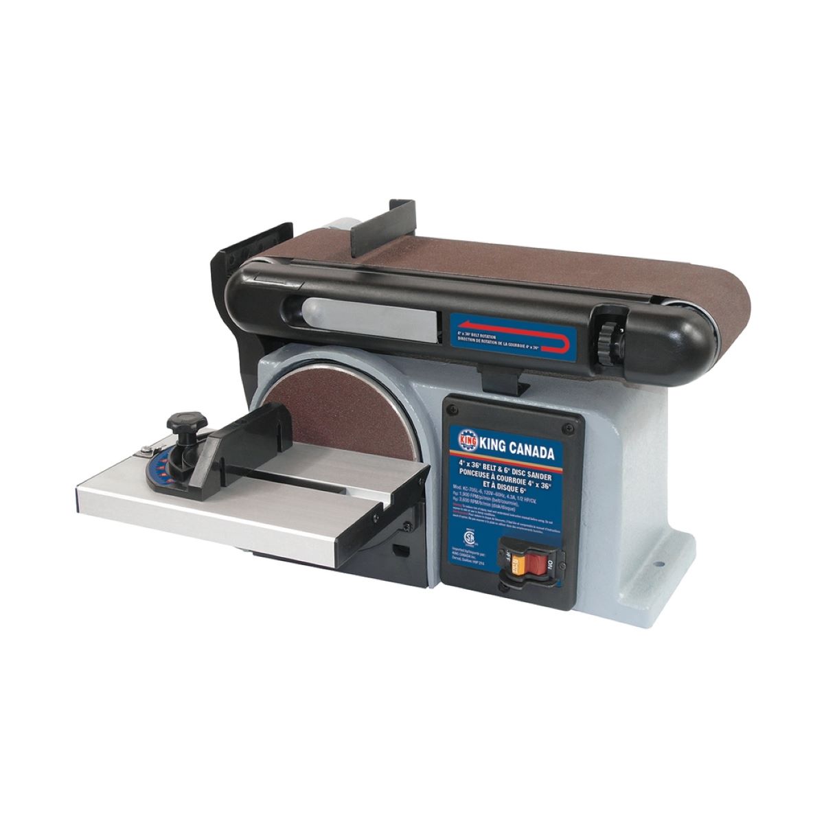 4’’ x 36’’ Belt & 6’’ disc sander