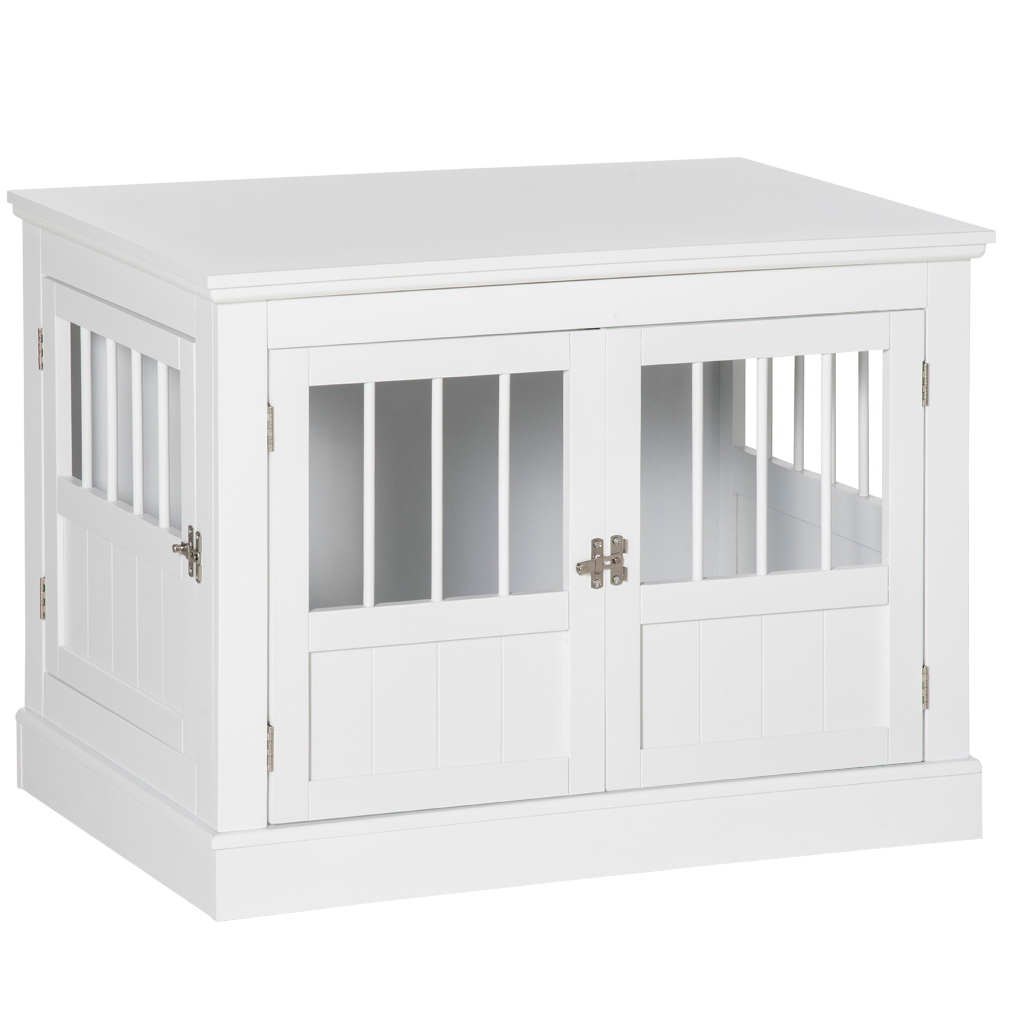 31" Dog Crate Furniture End Table with Three Doors