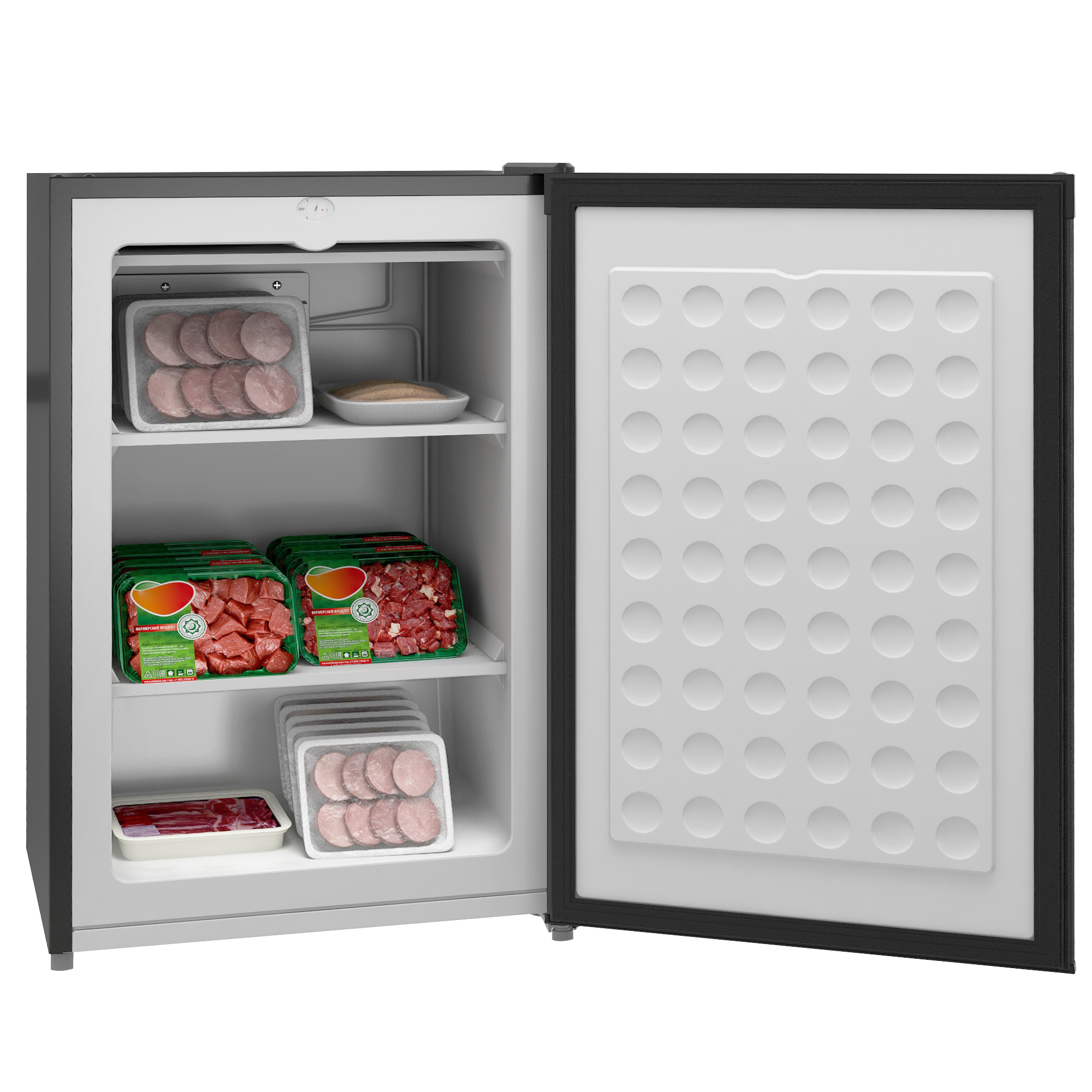 Upright Freezer 3Cu.Ft Mini Freezer w/Reversible Single Door